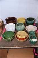 Lot #85 (+/-12) pcs of pottery to include;