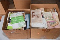 Lot #32 (2) Boxes full of cookbooks to include;