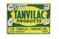 Embossed Tin Tanvilac Product Sign