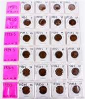 Coin Lincoln Cent Collection 1921-S 22-D, 23-S +
