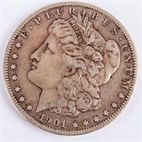 Coin 1901-S Morgan Silver Dollar Very Fine +