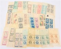 Stamps 25 4 Cent Plate Blocks Postage Unused