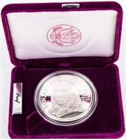 Coin Ben Franklin Firefighters Silver Medal in Box