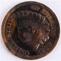 Coin 1908-S Indian Head Cent Full Liberty V-Fine
