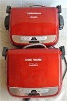 Lot of Two George Foreman Evolve Grills