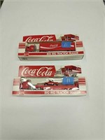 Pair Of Coca-cola Big Rig Tractor Trailers As