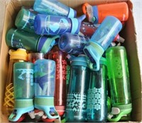 Lot of Plastic Contigo Water Bottles