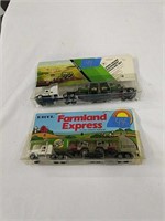 2 Ertl Farmland Express And John Deere Equipment