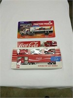 Coca-cola Tractor Trailer Set And Ford Bigfoot