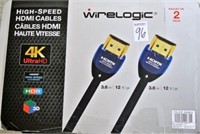 Lot of THREE 2-Pack (6 Total) High Speed 4K HDMI C