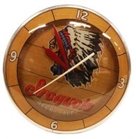 Iroquois Ale Beer Double Bubble Clock