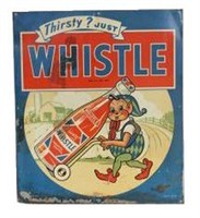 Tin Whistle Soda Pop Sign