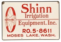Shinn Irrigation Equipment Advertising Sign