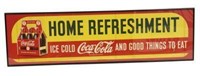 Litho Coca Cola Home Refreshment 6 Pack Sign