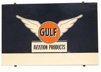 Single Sided Tin Gulf Aviation Products Sign