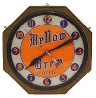 Mellow Brew Beer Gilco Clock