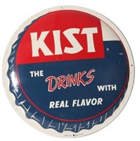 Tin Kist Cola Button Sign