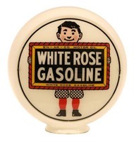 En-Ar-Co White Rose Gasoline Globe