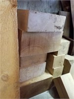 ASH BLOCKS SIZES VARY FROM 4" - 7" THICK X 38" L
