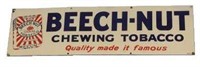 Porcelain Beech Nut Chewing Tobacco Sign