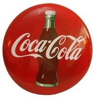 Porcelain Coca Cola Button Sign