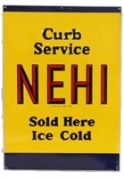 Embossed Tin Nehi Curb Service Sign