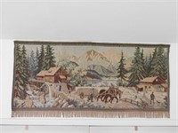 Tapestry-Gristmill, Horse & Wagon(31" x 63")