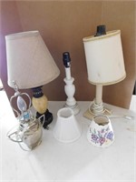 4 Table Lamps w/Shades