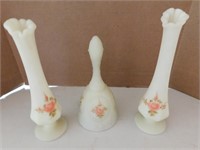 3 Fenton Hand-Painted Pieces