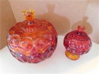 Various Size Smith Glass Candy Dishes
