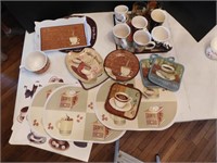 Misc. Lot-Mugs, Trays, Placemats, etc.