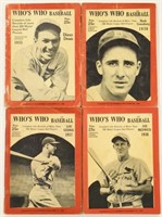 (4) Who's Who In Baseball Guides 1935-36-37-38