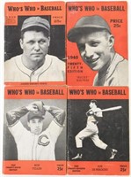 (4) Who's Who In Baseball Guides 1939-40-41-42