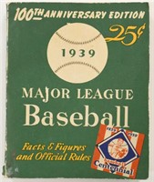 1939 Baseball Facts & Figures and Rules Book