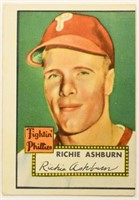 1952 Topps Richie Ashburn Baseball Card #216