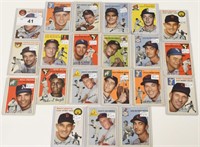 Lot Of 21 1954 Topps Baseball Cards