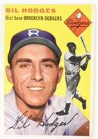 1954 Topps Gil Hodges Baseball Card #102