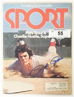 Pete Rose Signed 1974 Sport Magazine With COA