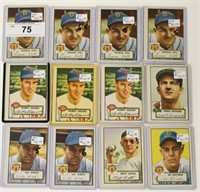 Lot Of 12 1952 Topps Baseball Cards