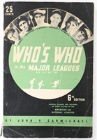 1938 Who's Who In The Major Leaques Edition