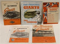 (5) 1960's & 1970 Giants Program Scorecards