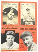(4) Who's Who In Baseball Guides 1937-38-39-40