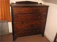 Butternut chest of drawers