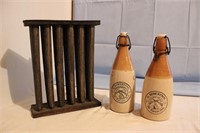 Candle maker & Mount Forest bottles, goblets