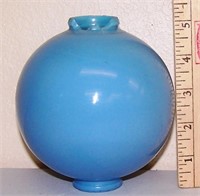 BLUE WEATHERVANE BALL WITH ROUGH BOTTOM -