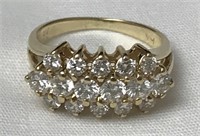 14K Gold & Diamond womens Ring