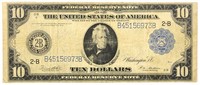 1914 $10 Federal Reserve Note.