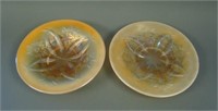 (1) 6 ½” Dugan Four Flowers Plate w/ Basketweave