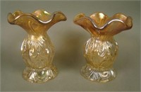 (2) Imperial Rococo 6 Ruffled Vases – Mari. (well