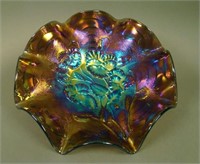 9” Imperial Pansy 8 Ruffled Bowl – Amethyst (very